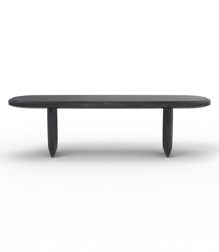 Aura Loft (Black Sandblast) Dining Bench