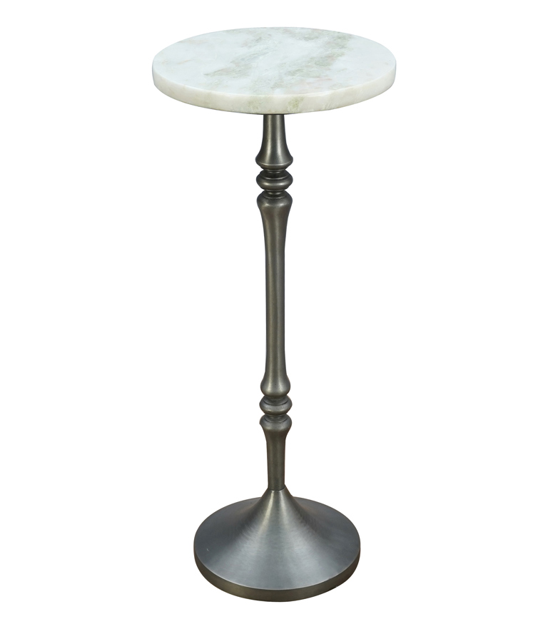 Bliss Brushed Pewter Drink Table